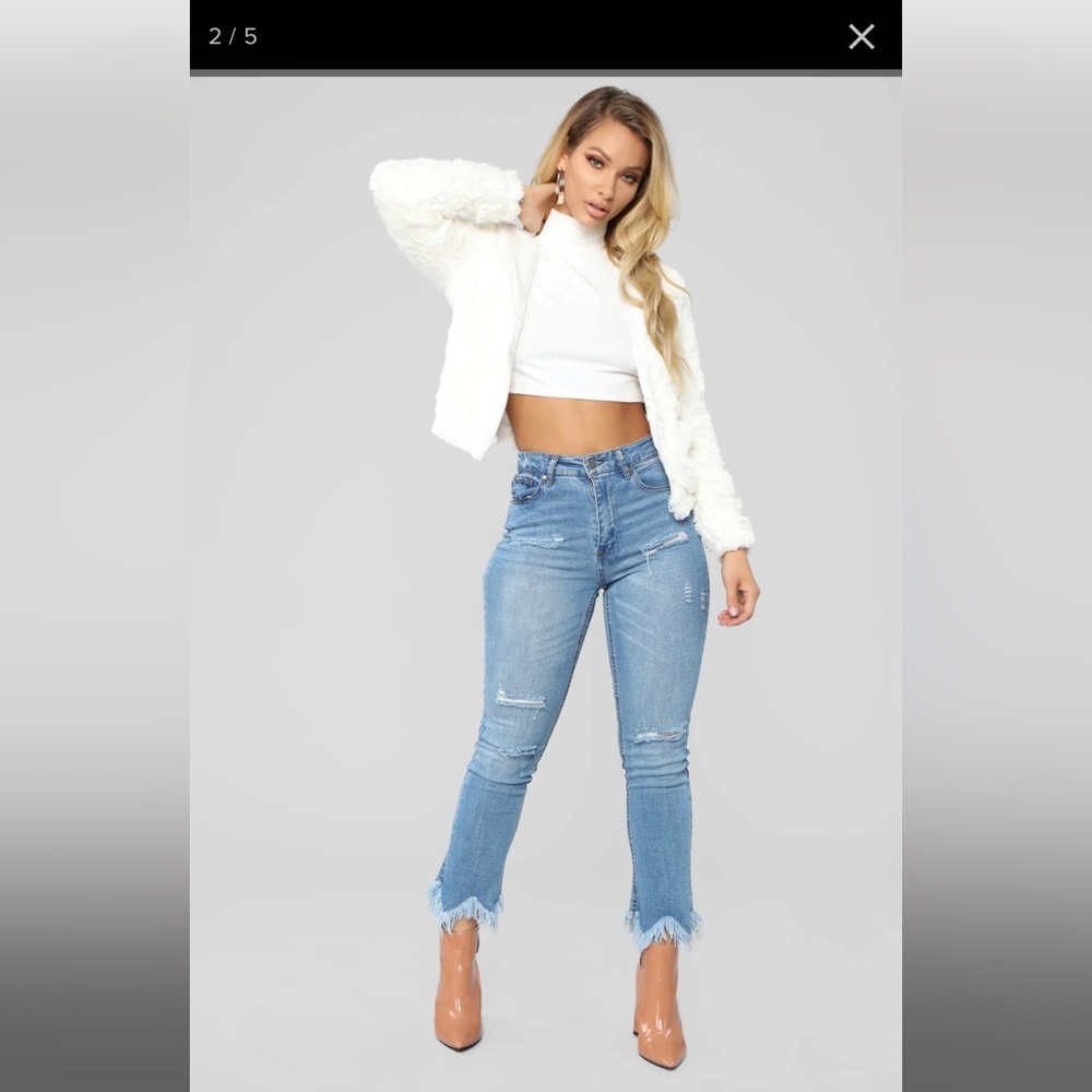 Look don’t touch fuzzy jacket